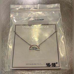 🌈🌈 Sterling Forever Rainbow CZ Pendant Necklace 🌈🌈